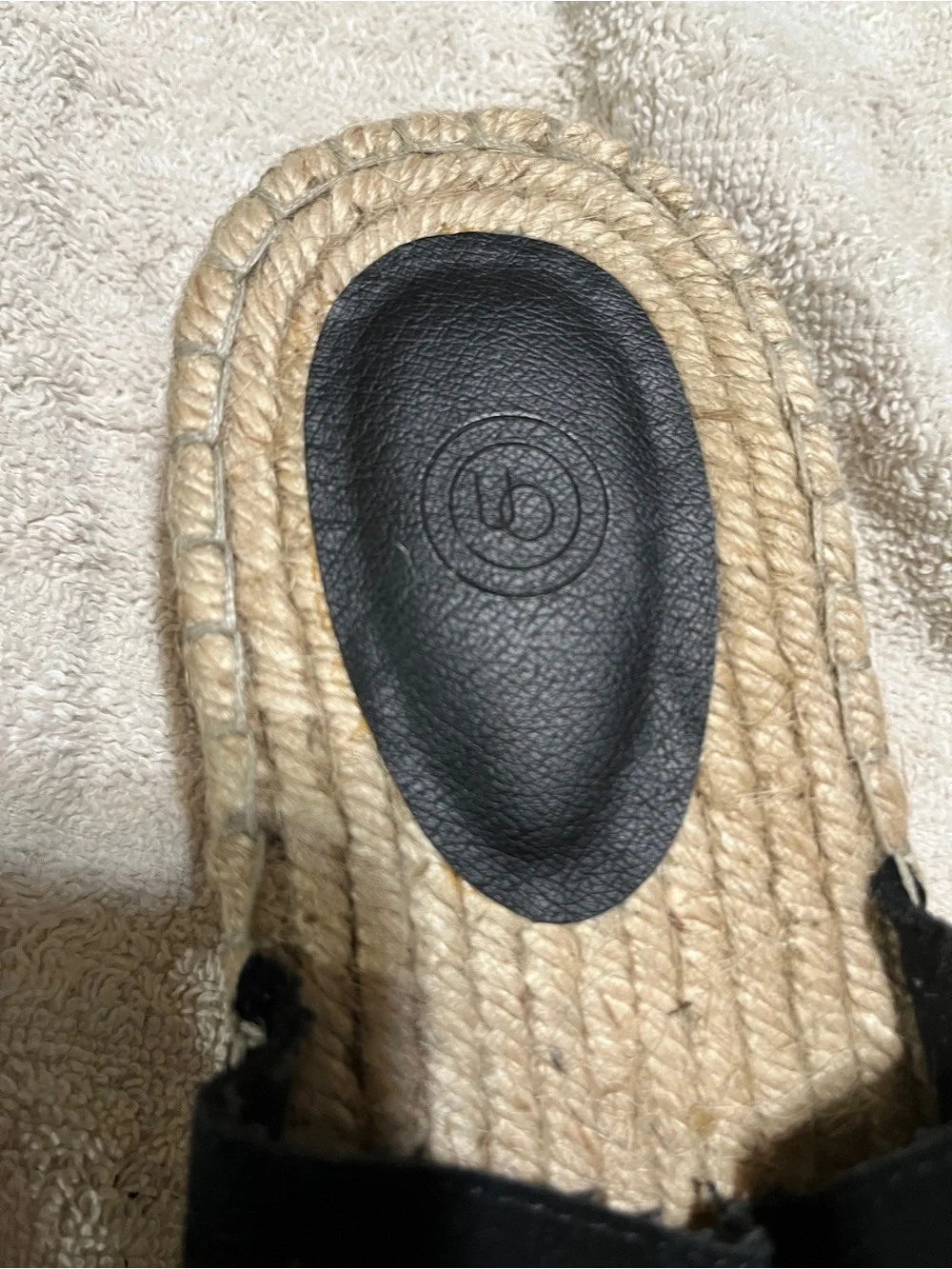 Black Suede Espadrille Slide Sandals for Women 10